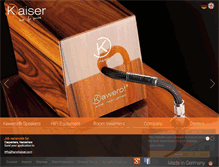Tablet Screenshot of kaiser-acoustics.com